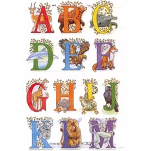 Animal A-M Alphabet Scraps ~ England